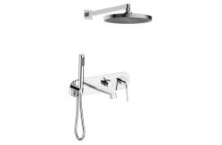 China Concealed Brass Shower Faucet System with Headshower and Hand Shower Complete Set supplier
