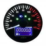 12V Motorcycle Speedometer 0-160 KM/H LED Digital Tachometer Lcd  Instrument Gauge Odometer with Fuel meter Indicator for sale