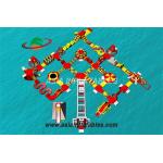 Customized Red Floating Inflatable Sea Park Inflatable Water Island