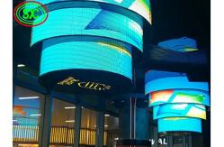 China P10  flexible led screen on rent led mesh flexible curtain screen outdoor supplier