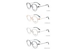China Fad IP Plating Β Titanium Glasses Frame For Men And Women 66337 supplier