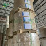 150gram 200gram 250gram Uncoated Unbleached Kraft Paper Rolls For Making Box 70cm 100cm for sale