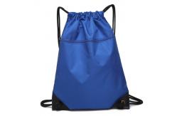 China Eco Friendly Outdoor Waterproof Bag / Drawstring Backpack With Front Zipper Pocket supplier