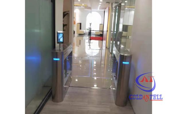 High Speed Servo Slim Swing Barrier Gate Gym Full Height Face Recognition System