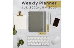 China Medium Softcover Spiral Academic Planner July 2023 To June 2023 supplier