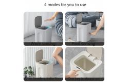 China Smart Sensor Ipx5 Waterproof Trash Bin Small Plastic Touchless Trash Can supplier