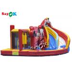 Cartoon Mouse Theme Inflatable Bounce House Water Slide 4.6x4.3x 3.1m for sale