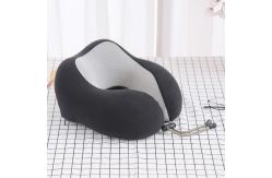 China Adults Airplane U Shaped Memory Foam Travel Pillow With Super Soft Cover supplier