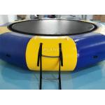 3m Kids Inflatable Water Games Floating Trampoline With Ladder