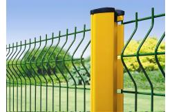 China Metal 1.8M 3D Curved Wire Mesh Fence , Welded Garden Wire Mesh Fence supplier