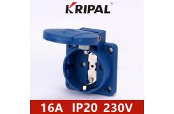 China 16A 230V IP20 industrial electrical german plug schuko socket outlet supplier
