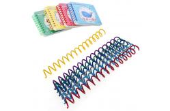 China OEM PVC PET Plastic Spiral Binding Coils For Notebooks supplier