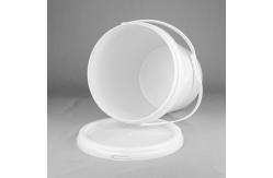 China Round BPA Free Food Safe 4 Gallon Plastic Bucket  With Plastic Handle supplier