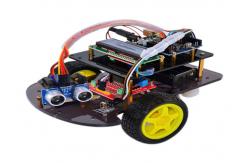 China Ultrasonic Obstacle Arduino Smart Robot Car Avoidance Chassis PCB Material supplier