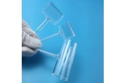 China Solar Energy Compatible Clear Quartz Glass Tee Pipe With 2.2g/cm3 Density supplier