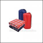 Customed logo promotion Eco plush warmer luggage travel outdoor camp blanket gift for sale