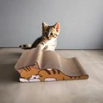 Cardboard Wave Cat Scratcher Durable Cat Scratching Pad Reversible