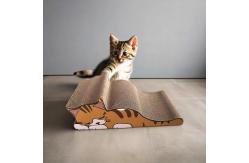 China Cardboard Wave Cat Scratcher Durable Cat Scratching Pad Reversible supplier
