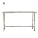 Silver Stainless Steel Lab Bench 850mm Height Workstation Table Firm Structure