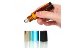 China 5Ml Perfume Essential Oil Roller Bottles With Stainless Steel Balls supplier