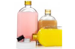 China Square Flat Transparent Liquor Glass  Bottle For Drinking supplier