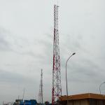 4 Legged ASTM A123 Lattice Radio Tower Galvanized Steel Q235B for sale