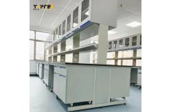 China SS304 White Lab Island Bench with Customized Length 1500*850mm supplier
