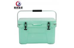 China Customized Rotomolded Cooler Box In Green UV Resistant With Handle supplier