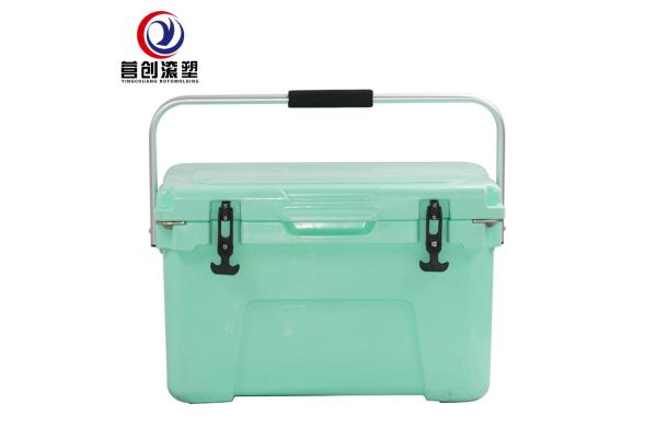 Customized Rotomolded Cooler Box In Green UV Resistant With Handle