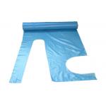 Blue Color Disposable PE Apron Eco Friendly With Smooth / Embossing Surface for sale