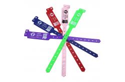 China Customized Irregular Shape PVC Wristbands for Events supplier
