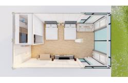 China Electricity Pre Wired Expandable Container House with Lighting And Circuit Distributor supplier