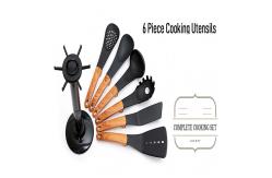 China Non Stick Nylon Cooking Utensil Set Odorless Pigmentfree Heat Resistant supplier