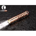 Copper Cree LED Flashlight AAA Battery Powered EDC Mini Keychain Size for sale