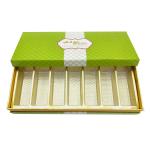 Rigid Cardboard Chocolate Box Two Piece Candy Plastic Tray Insert Box Custom Logo Food Packaging Food Lid and Base Box for sale