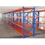 Multi - Tiers Long Span Racking System Steel Shelving Robot Welding 200kgs Per Shelf for sale