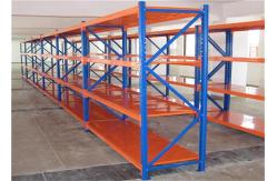 China Multi - Tiers Long Span Racking System Steel Shelving Robot Welding 200kgs Per Shelf supplier