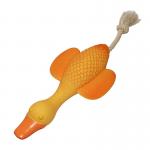 Wild Goose Fun Chewing Interaction Squeaker Training Latex Pet Rope Toys for sale
