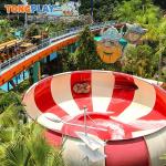 205m2 /630m2 Raft Water Slide Big Bowl Water Slide For Aqua Park for sale
