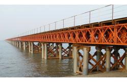 China Single Row/Double Row Temporary Modular truss bridge Steel Bailey Bridge supplier