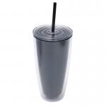 Enjoy Cold Drinks Anywhere with Bpa Free Plastic Straw Cup Sealed And Leakproof for sale