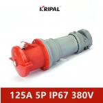 3 Phase 5P IEC Waterproof Industrial Connector 125A 380V IP67 for sale