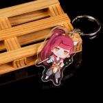Manufacturer Cartoon Pattern Printed Acrylic Keychains Caricatur Cartoon Character Cute Charm Acrylic Keychains