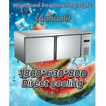 Heat Insulation 2 Door Commercial Freezer Erosion Resistant Industrial Kitchen Freezer for sale