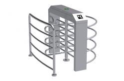 China High Speed Across Half Height Turnstile Waist Height With Fingerprint Recognition System supplier