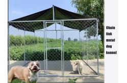 China 10x10x6ft Steel Dog Kennel Galvanized Chain Link Dog Run Kennel supplier