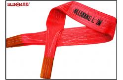 China Flat Woven Pattern Eye And Eye Sling Polyester Webbing Lifting Sling Belt supplier