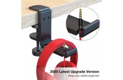 China Foldable Adjustable Gaming Headset Hanger Under Desk RoHS Approved supplier
