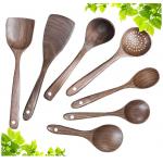 Monolithic Non Toxic Wooden Cooking Utensils Walnut CU Certified for sale