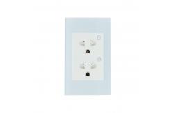 China Voice Controlled Tuya Wifi Wall Socket For Easy Home Automation supplier